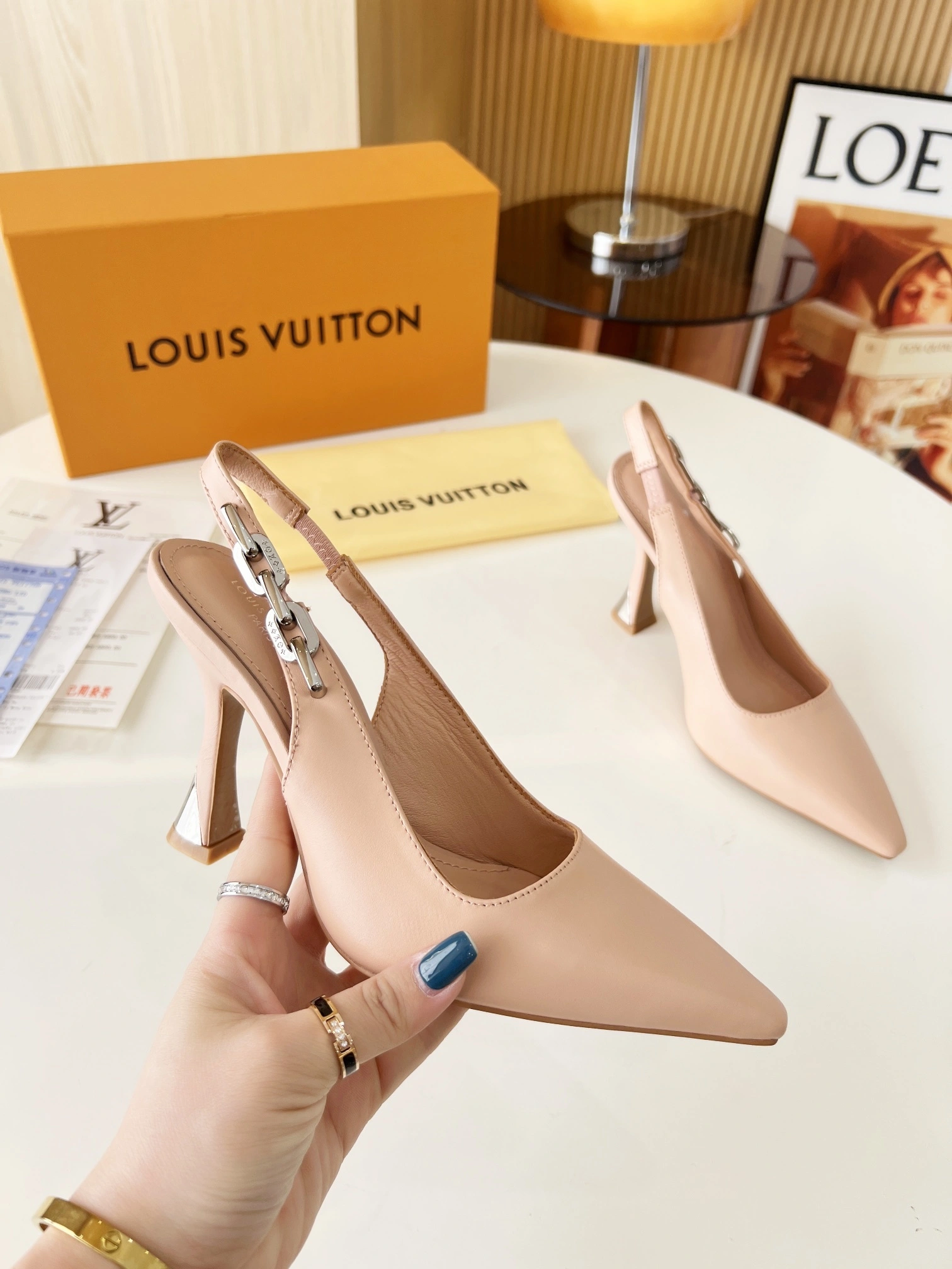 COCO-- 8V 1ABPJP Calfskin sheepskin Heel height：6.5CM item:E-X158C1802